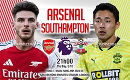 Nhận định Arsenal vs Southampton (21h00 ngày 5/10): Hủy diệt tân binh